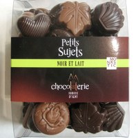 Les chocolats fins et petits sujets