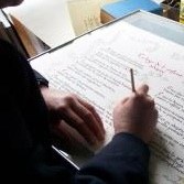 Calligraphie, enluminure