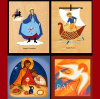 Cadre de Saint, en laminage, cadre Fête de la foi