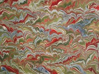 Papiers à la cuve faits main ; carnets reliés en cuir et papier marbré