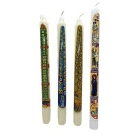 Bougies d'Avent décorées