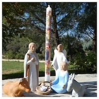 Bougies d'Avent décorées