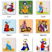 Saints patrons en céramique