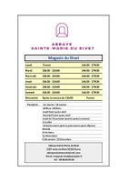Boutique Abbaye du Rivet