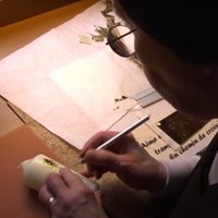 Cierges peints ou décorés