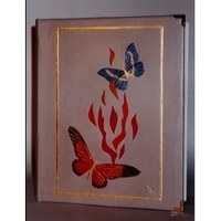 Mosaïque de cuir appliqué, sur divers objets de maroquinerie.