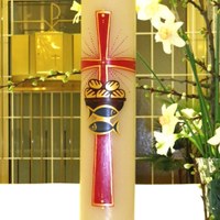 Cierges Pascals et bougies